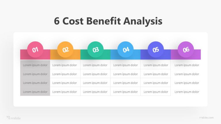 6 Cost Benefit Analysis Infographic Template