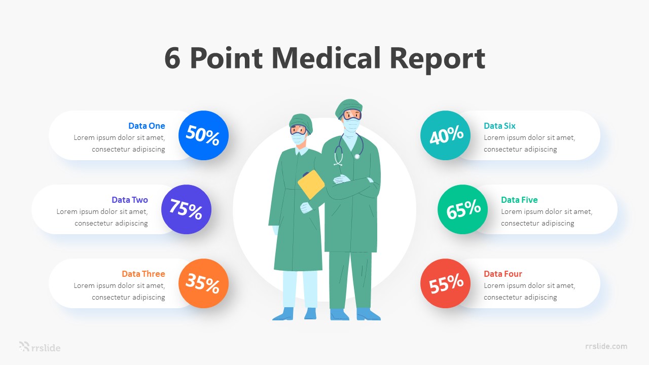 6 Point Medical Report Infographic Template