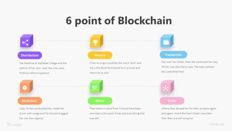 6 Point of Blockchain Infographic Template