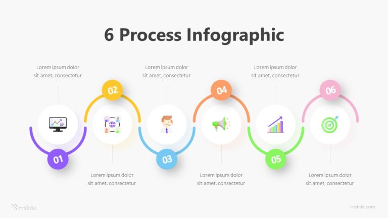 6 Process Infographic Template