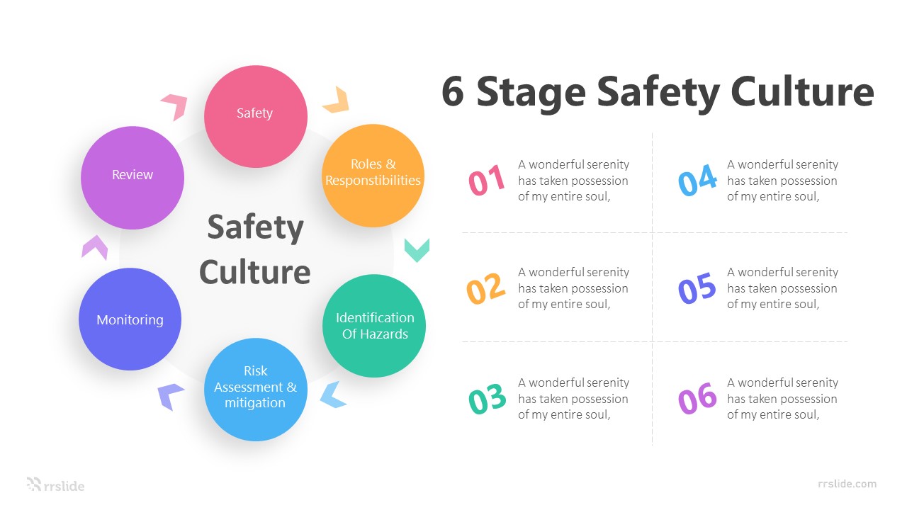 6 Stage Safety Culture Infographic Template