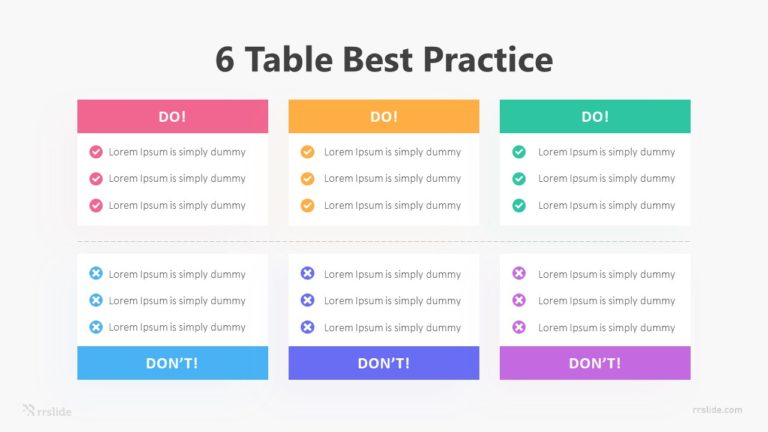 6 Table Best Practice Infographic Template
