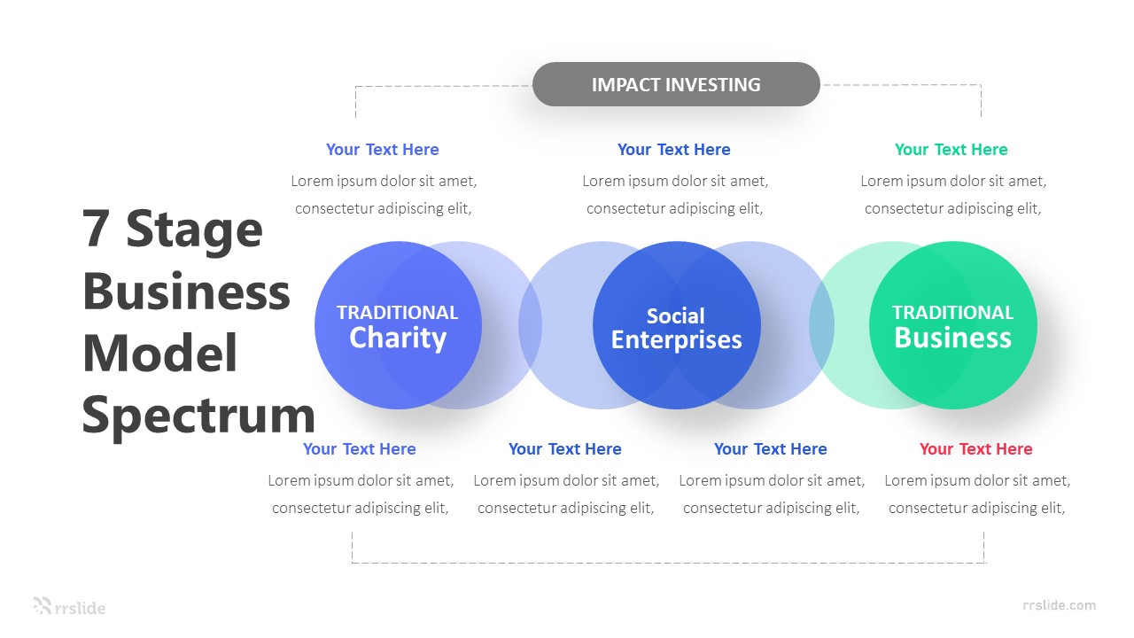 7 Stage Business Model Spectrum Infographic Template