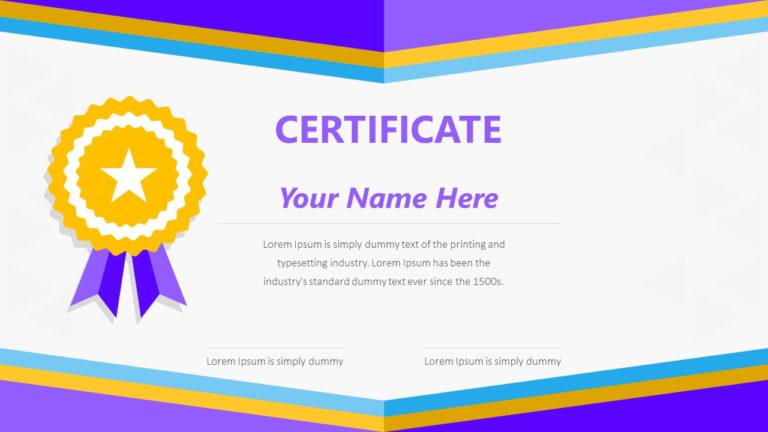 Certificate Infographic Template