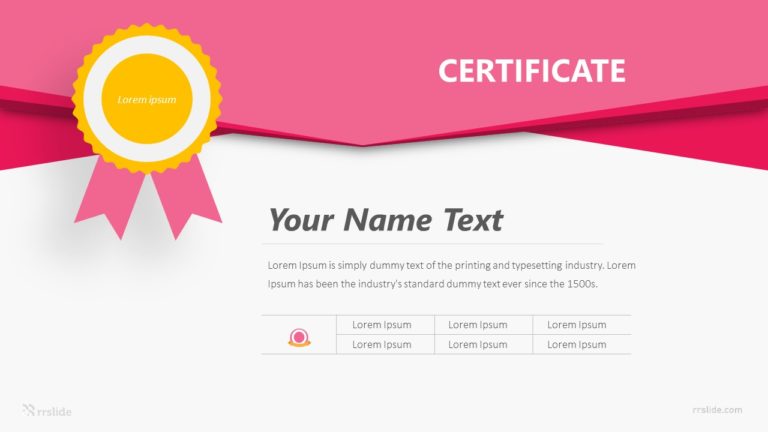 Certificate Infographic Template
