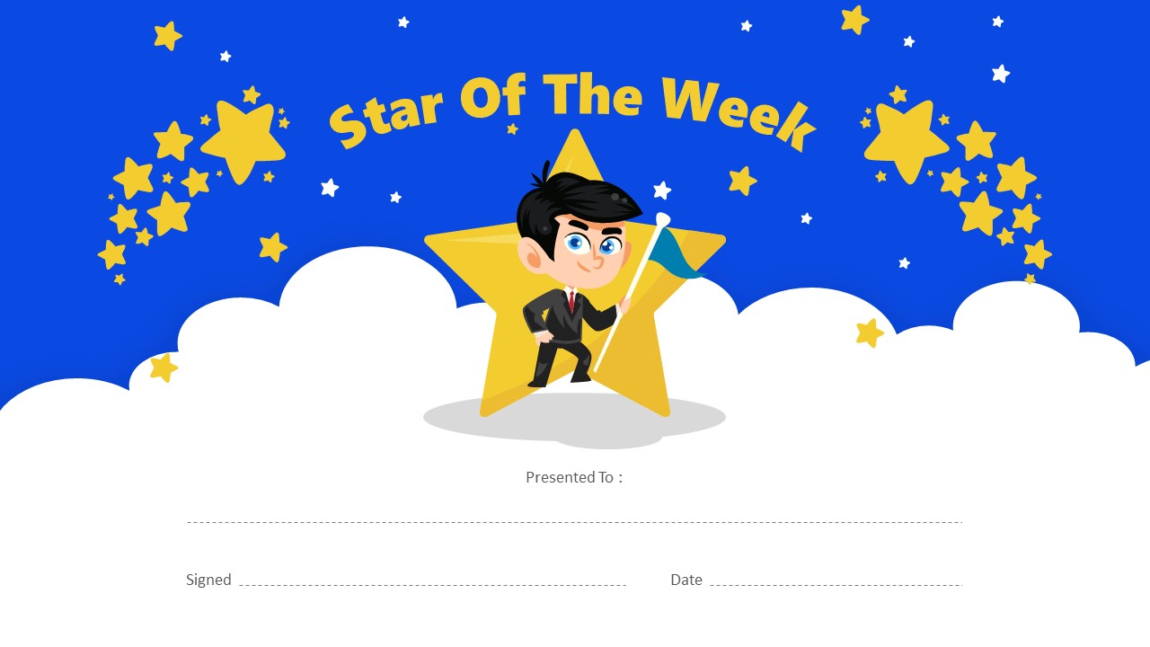 Star Of The Week Infographic Template