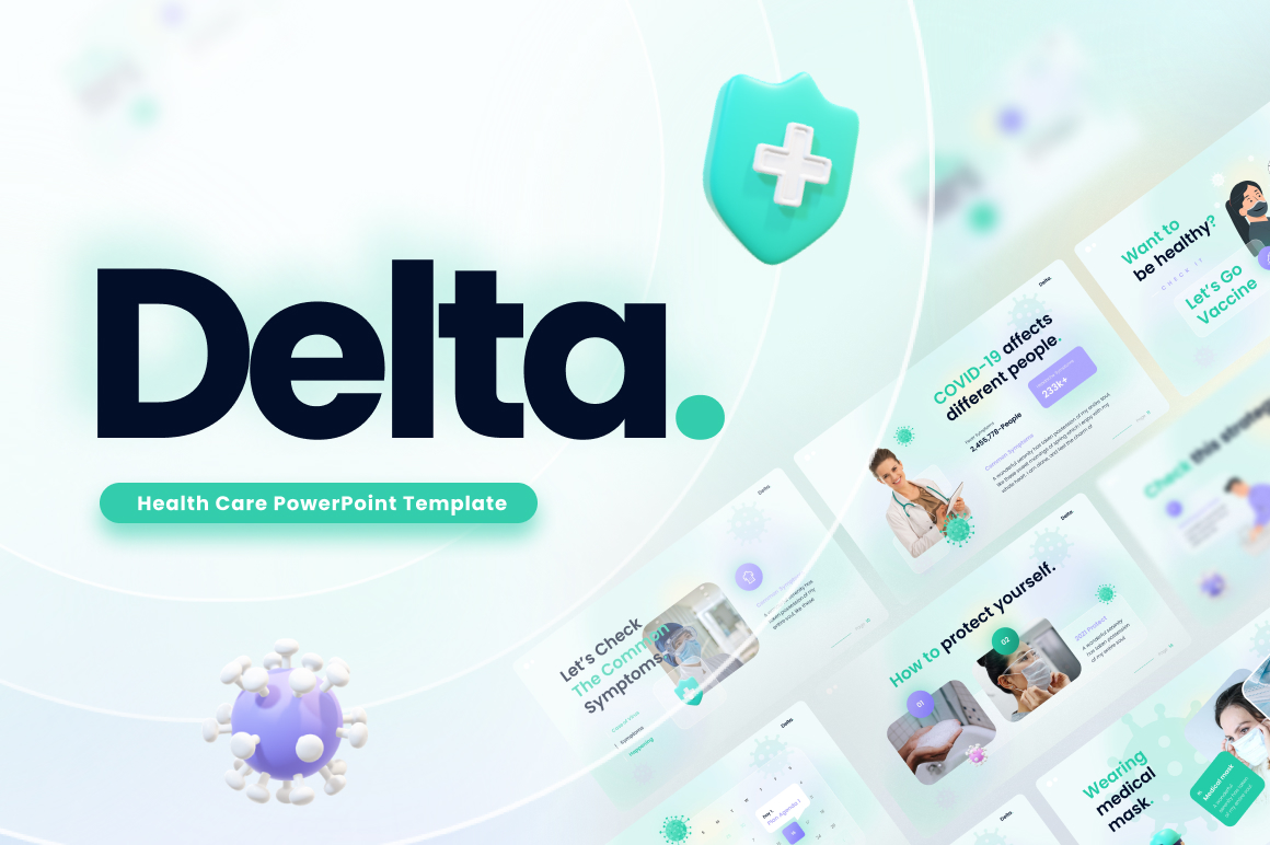 Delta Corona Virus PowerPoint Template