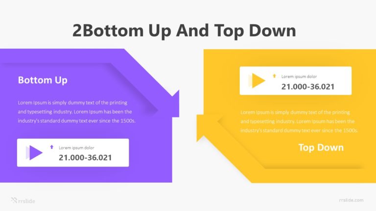 2 Bottom Up And Top Down Infographic Template