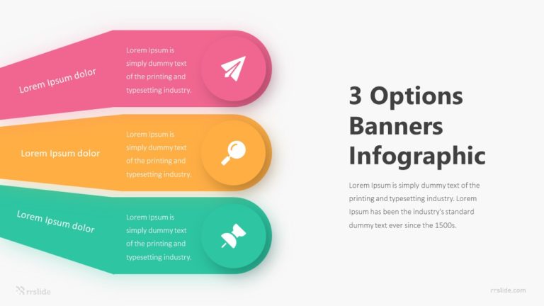 3 Options Banners Infographic Template