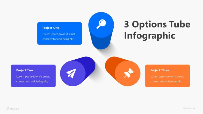 3 Options Tube Infographic Template