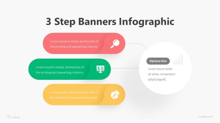 3 Step Banners Infographic Template