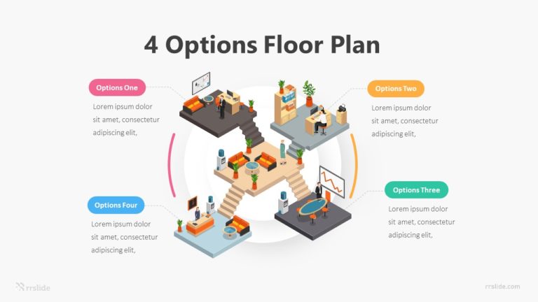 4 Options Floor Plan Infographic Template