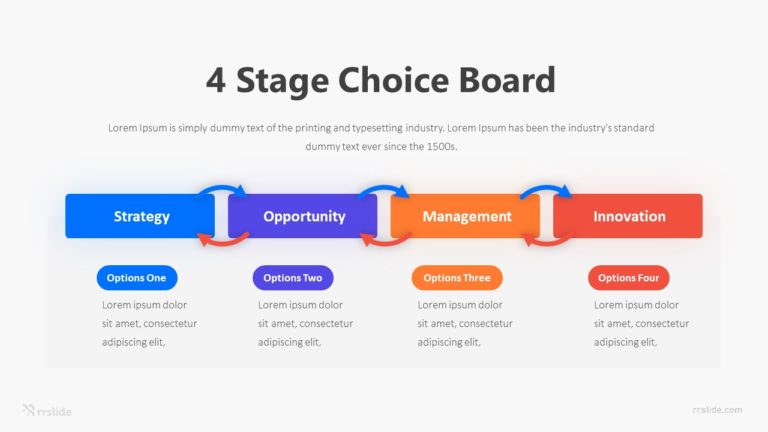4 Stage Choice Board Infographic Template