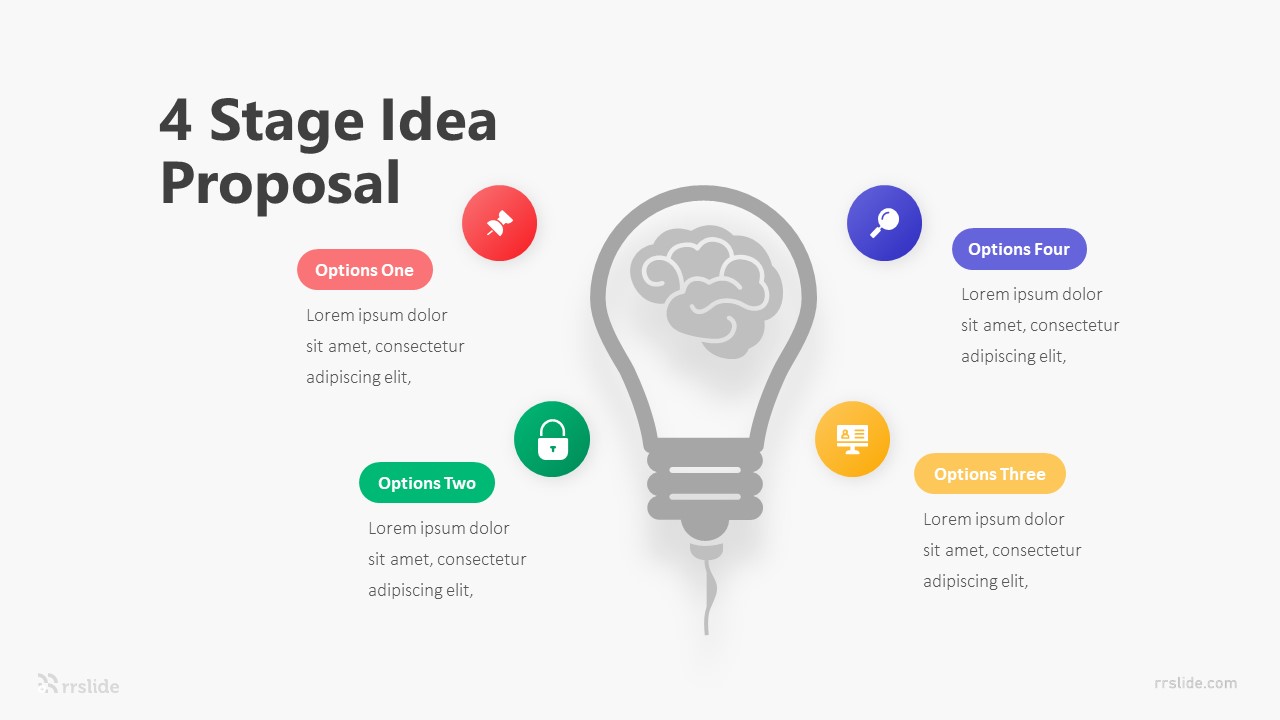 4 Stage Idea Proposal Infographic Template
