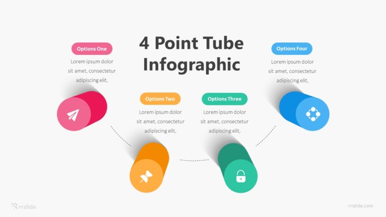 4 Step Point Tube Infographic Template