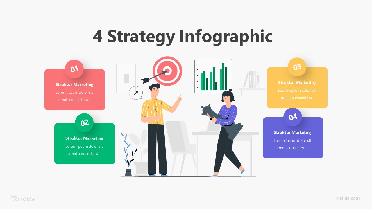 4 Strategy Infographic Template
