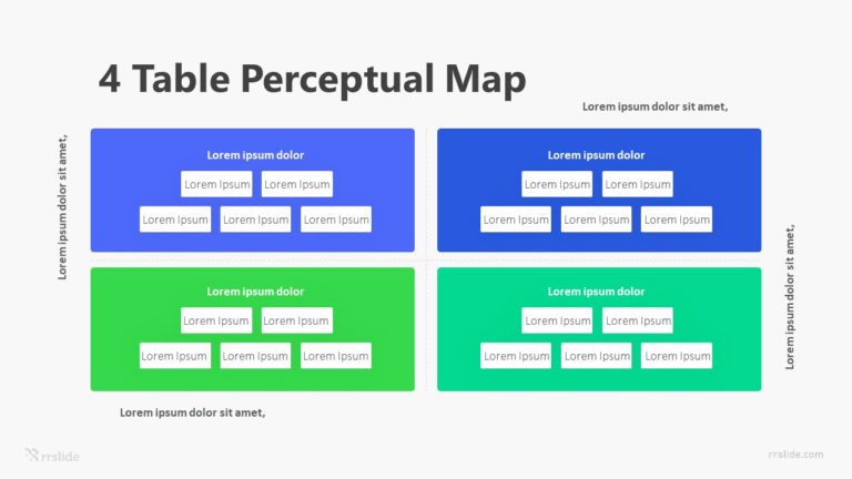 4 Table Perceptual Map Infographic Template