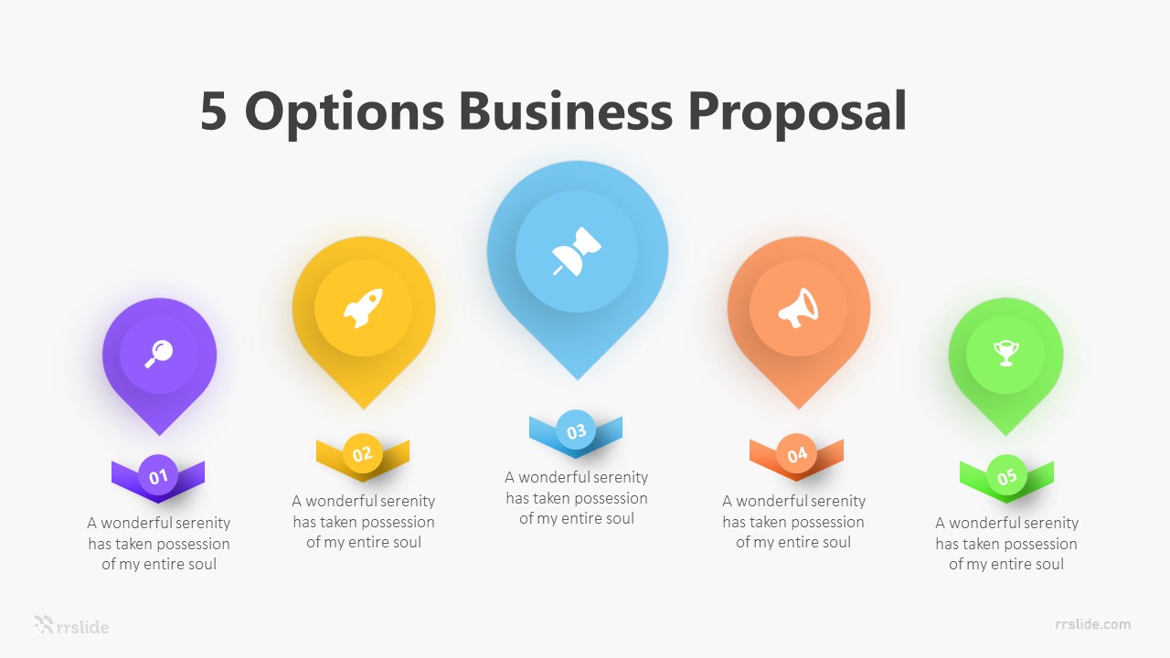 5 Options Business Proposal Infographic Template