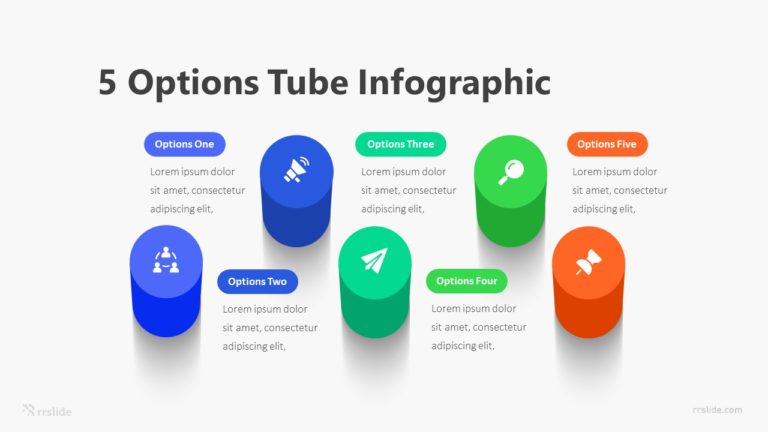 5 Options Tube Infographic Template