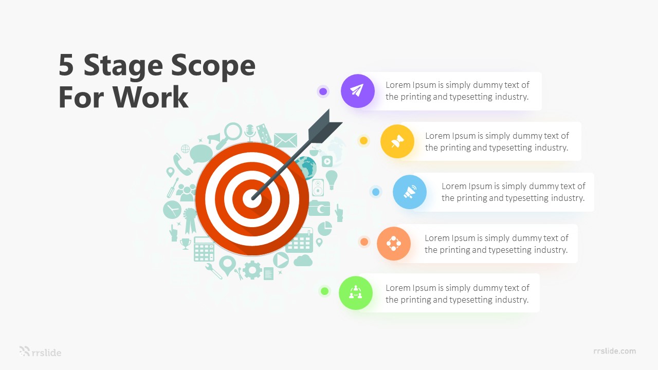 5 Stage Scope For Work Infographic Template