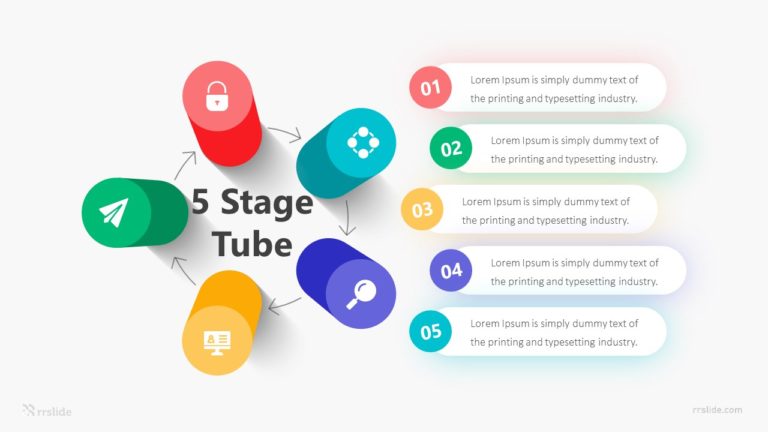 5 Stage Tube Infographic Template