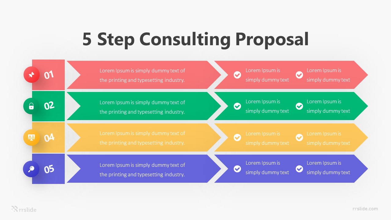 5 Step Consulting Proposal Infographic Template