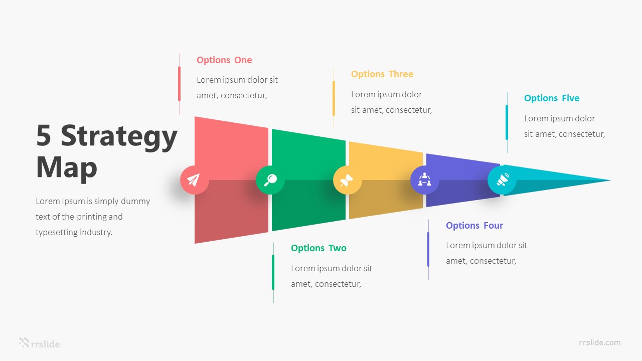 5 Strategy Map Infographic Template