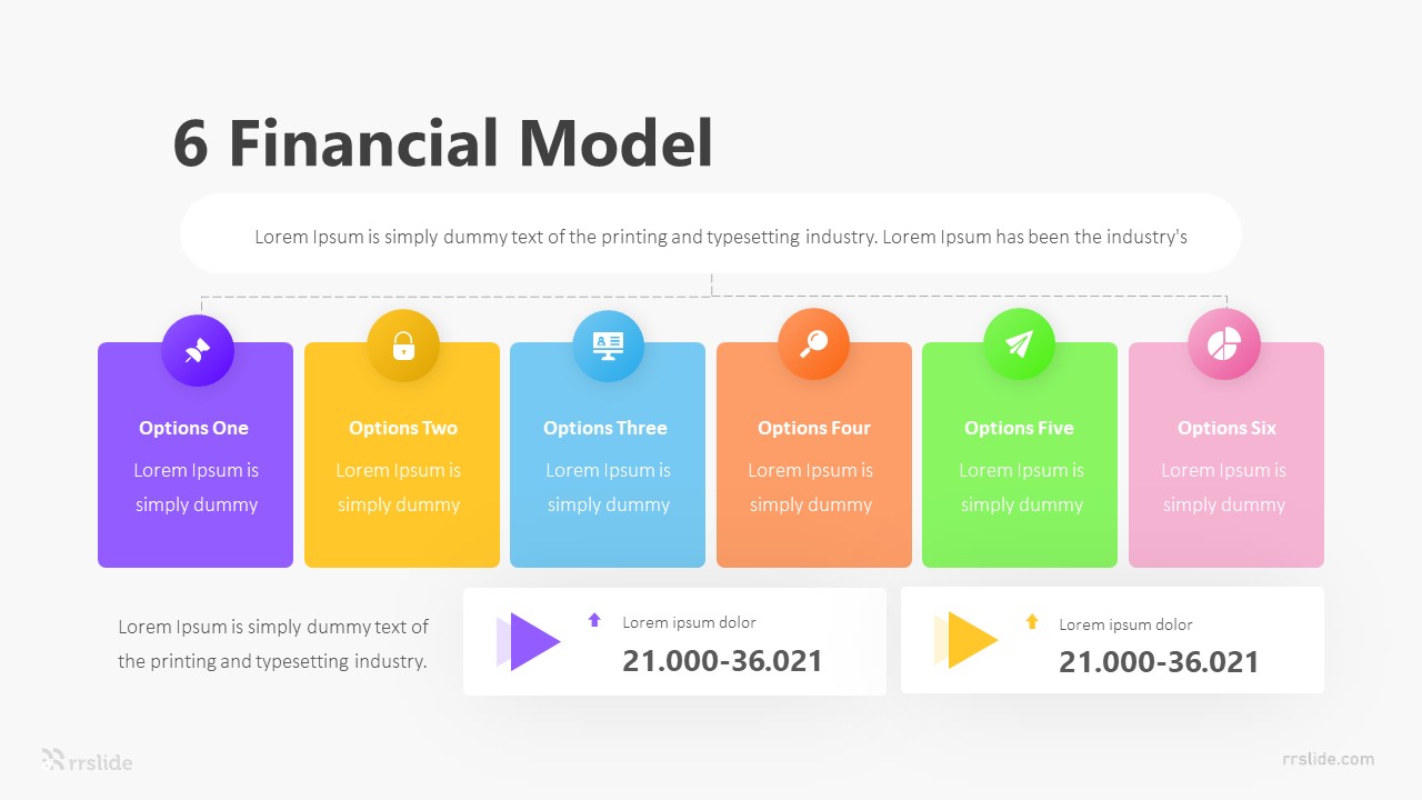 6 Financial Model Infographic Template
