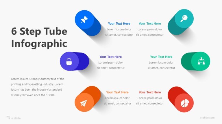 6 Step Tube Infographic Template