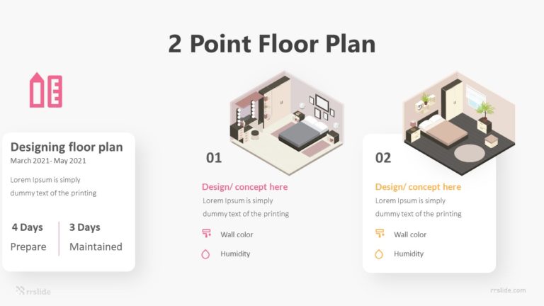2 Point Floor Plan Infographic Template