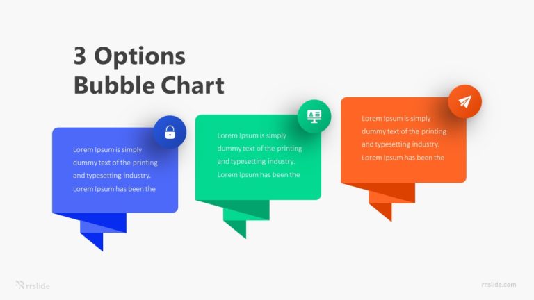 3 Options Bubble Chart Infographic Template