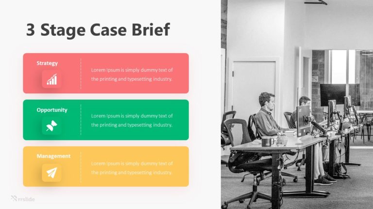 3 Stage Case Brief Infographic Template