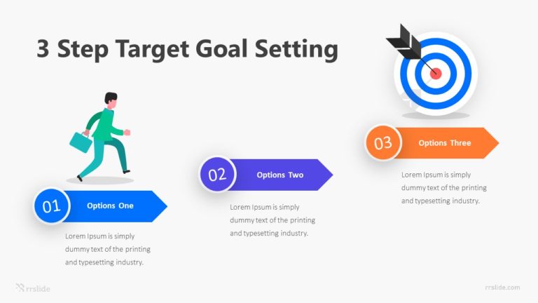 3 Step Target Goal Setting Infographic Template