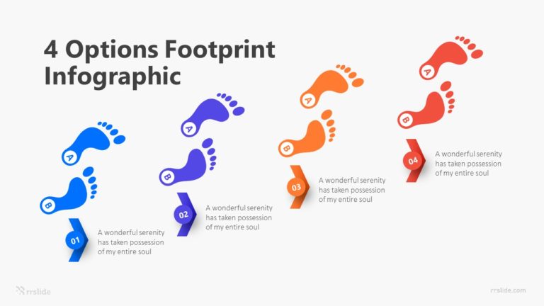 4 Options Footprint Infographic Template
