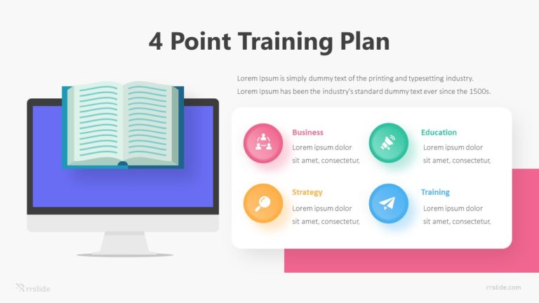 4 Point Training Plan Infographic Template