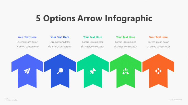5 Options Arrow Infographic Template