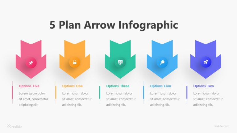 5 Plan Arrow Infographic Template