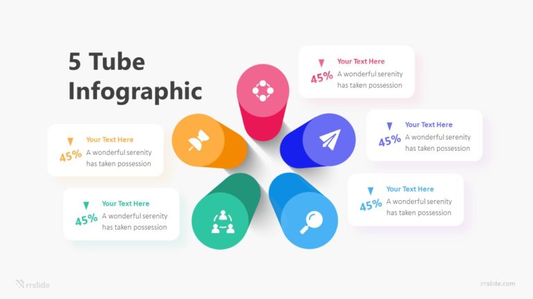 5 Tube Infographic Template