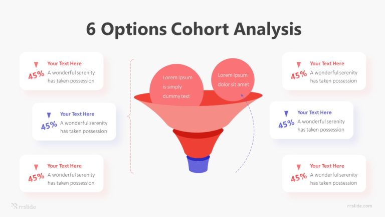 6 Options Cohort Analysis Infographic Template