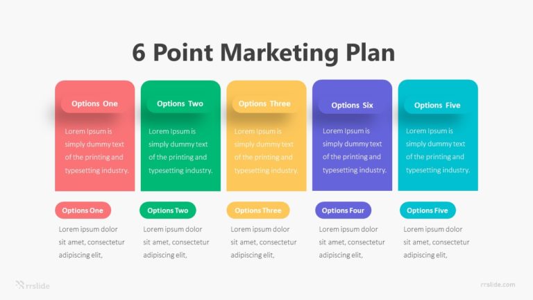 6 Point Marketing Plan Infographic Template