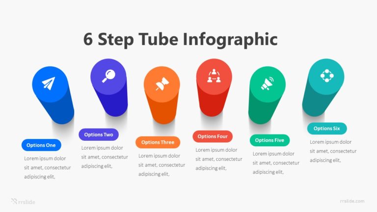6 Step Tube Infographic Template