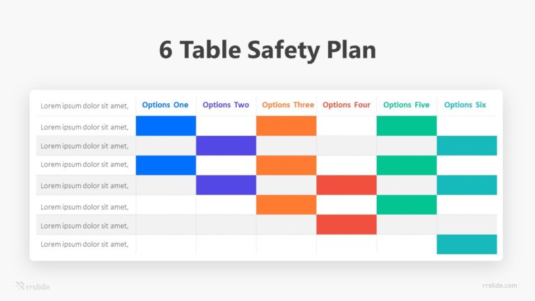 6 Table Safety Plan Infographic Template