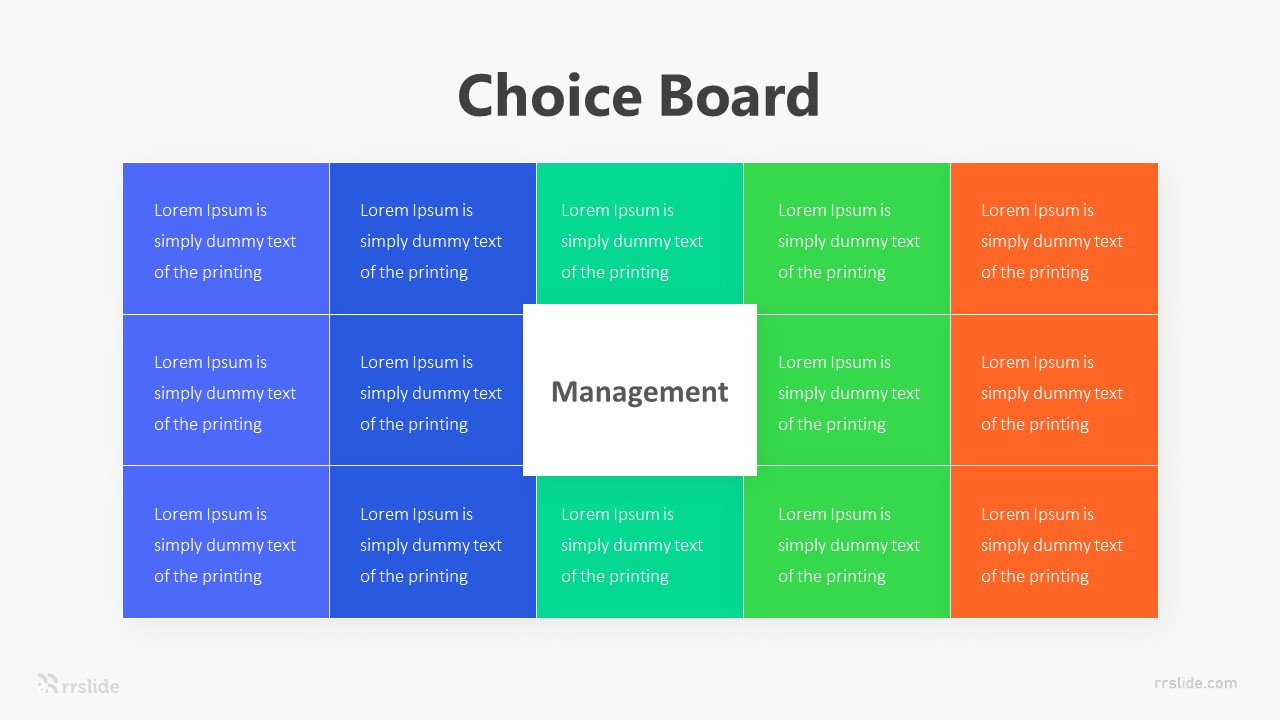 Choice Board Inforaphic Template