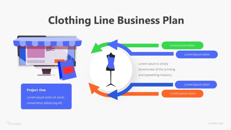 Clothing Line Business Plan Infographic Template