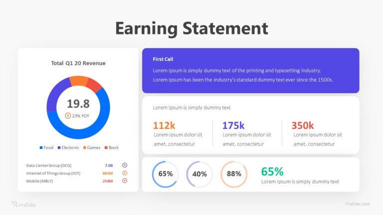 Earning Statement Infographic Template