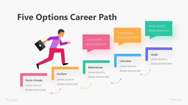 Five Options Career Path Infographic Template