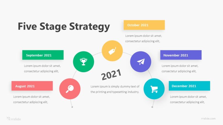 Five Stage Strategy Infographic Template