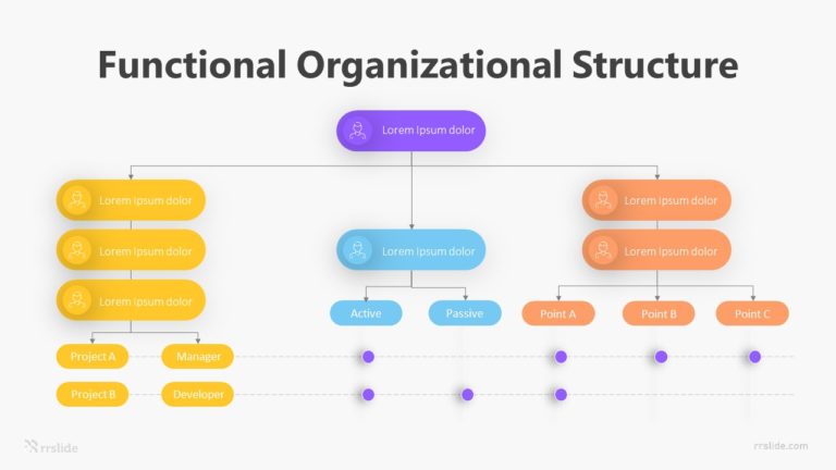 Functional Organizational Structure Infographic Template