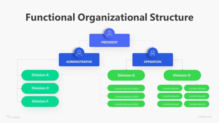 Functional Organizational Structure Infographic Template