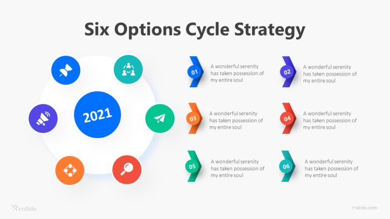 Six Options Cycle Strategy Infographic Template